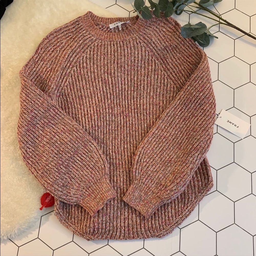 Frame Denim Pink Ribbed Sweater - Picture 4 of 7